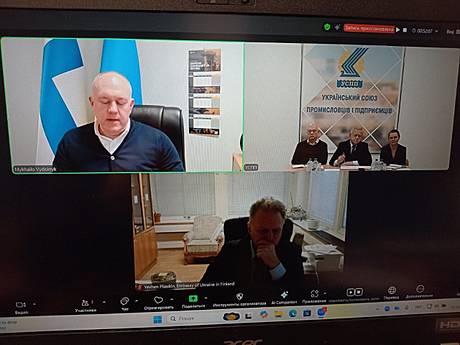 Україна та Фінляндія активізують співпрацю між діловими колами: УСПП провів онлайн-зустріч із Послом Михайлом Видойником