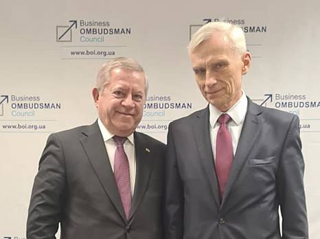 УСПП поблагодарил М.Свенчицки за плодотворное сотрудничество во время его пребывания в должности бизнес-омбудсмена Украины